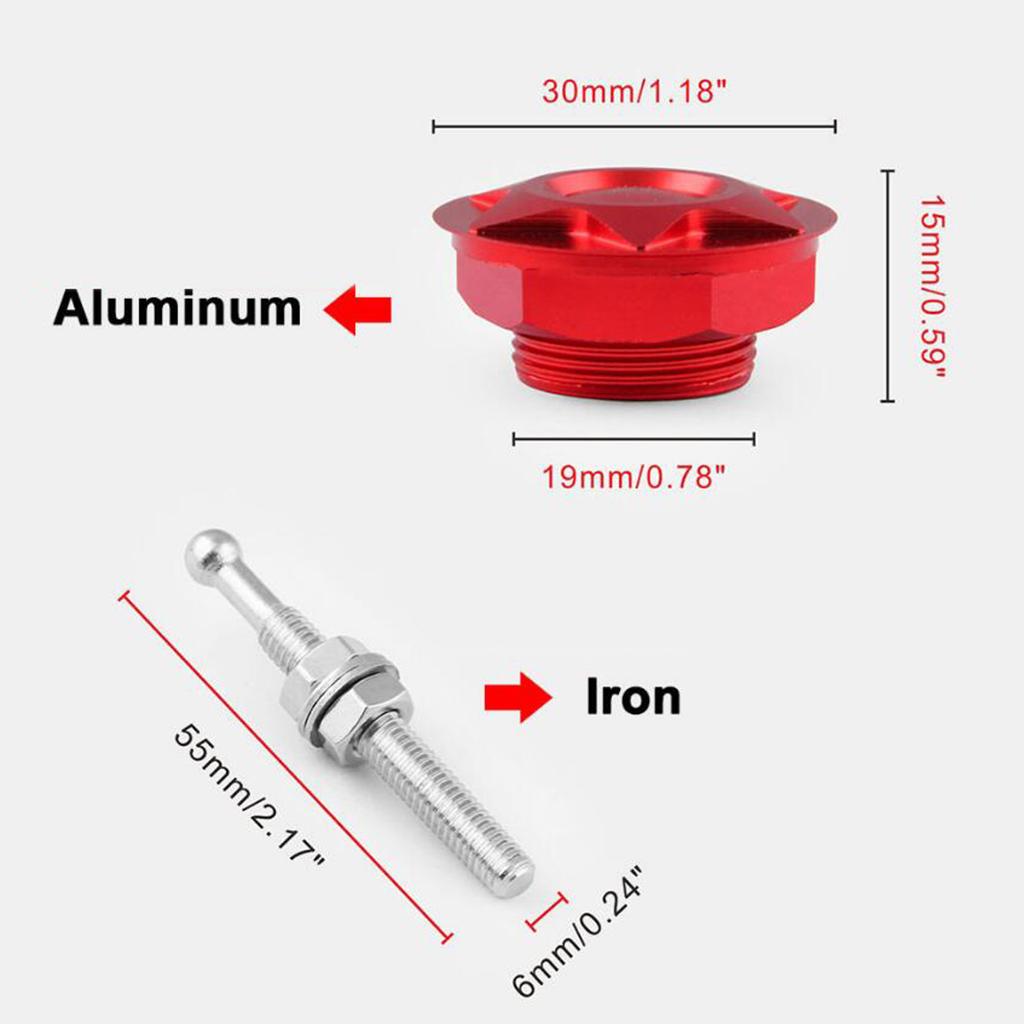 SKAIFALL® Car Universal Quick Release Latch Low Profile Hood Pins Lock Silver