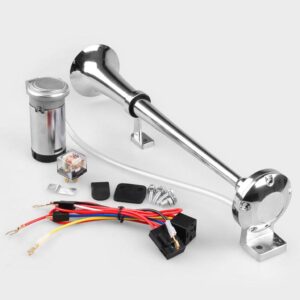 SKAIFALL® Truck Car Lorry Rv Single Trumpet Air Horn Compressor 150Db Loud 12V