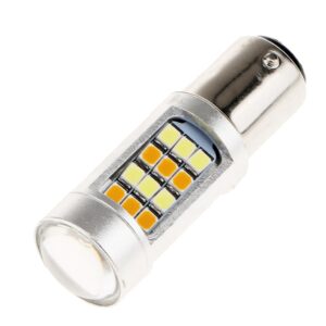 SKAIFALL® 2 Pieces Bright Dual Color Led Switchback Bulb Front Turn Signal Light 1157