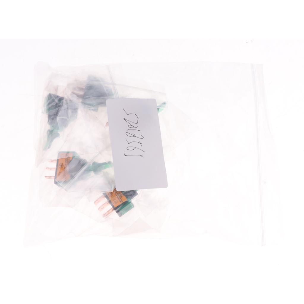 SKAIFALL® 5 Pieces Led On/Off Spst Toggle Switch With Cover Car Boat 12V 20A Green