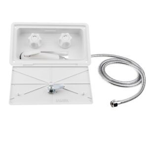 SKAIFALL® 1 Set Caravan Camper Trailer Motorhome Rv Boat External Wall Shower White