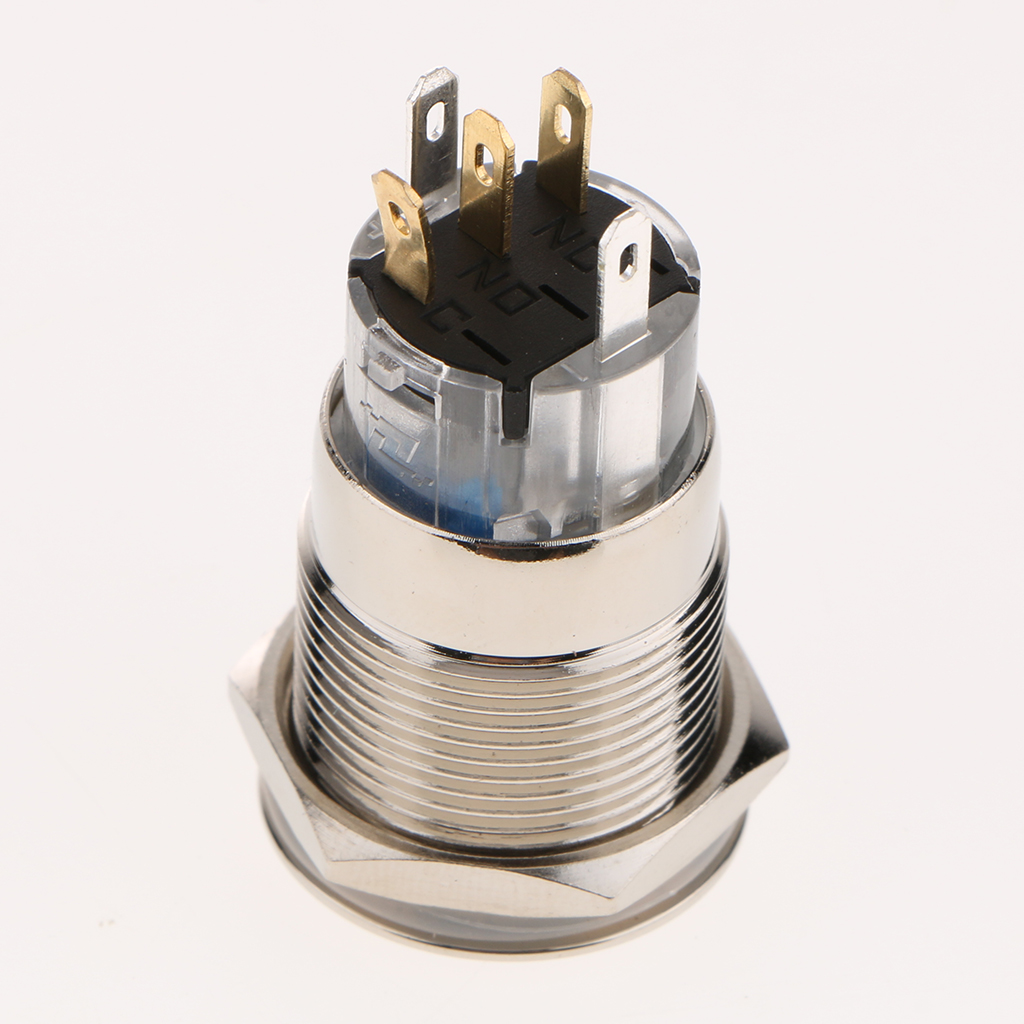 SKAIFALL® On/Off Push Button Switch 19Mm Reset Switch Momentary Cap Round Green