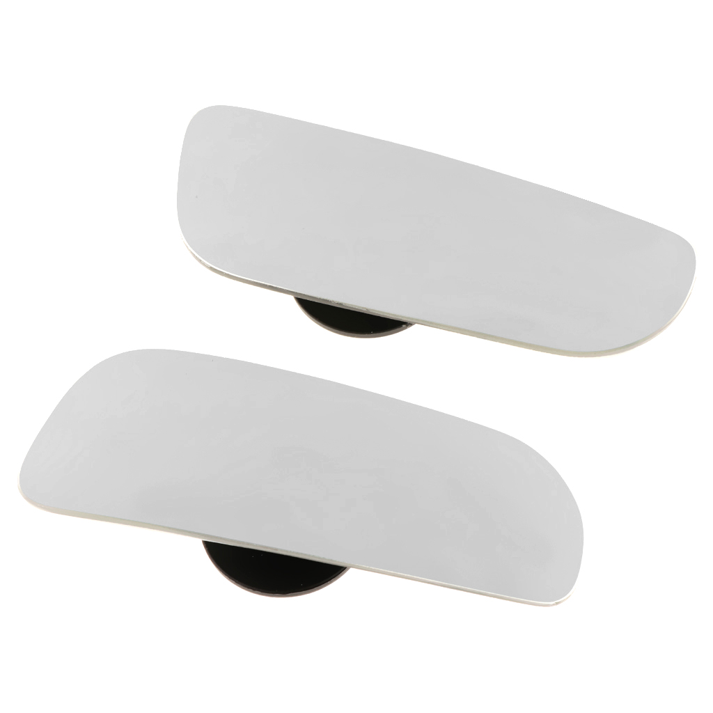 SKAIFALL® Pair Blind Spot Long Mirror Wide Angle Rearview Mirror Adjustable White - Image 2