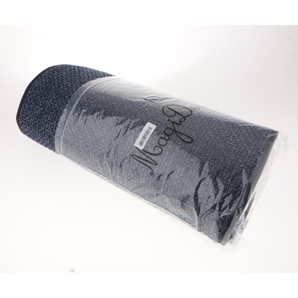 SKAIFALL® 1 Set Front Seat Flax Fabrics Covers Protective Cushion Four Seasons Blue