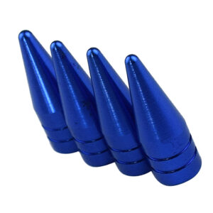SKAIFALL® 4Pcs Aluminum Spike Wheel/Tire Valve Stem Car Truck Air Caps Covers Blue