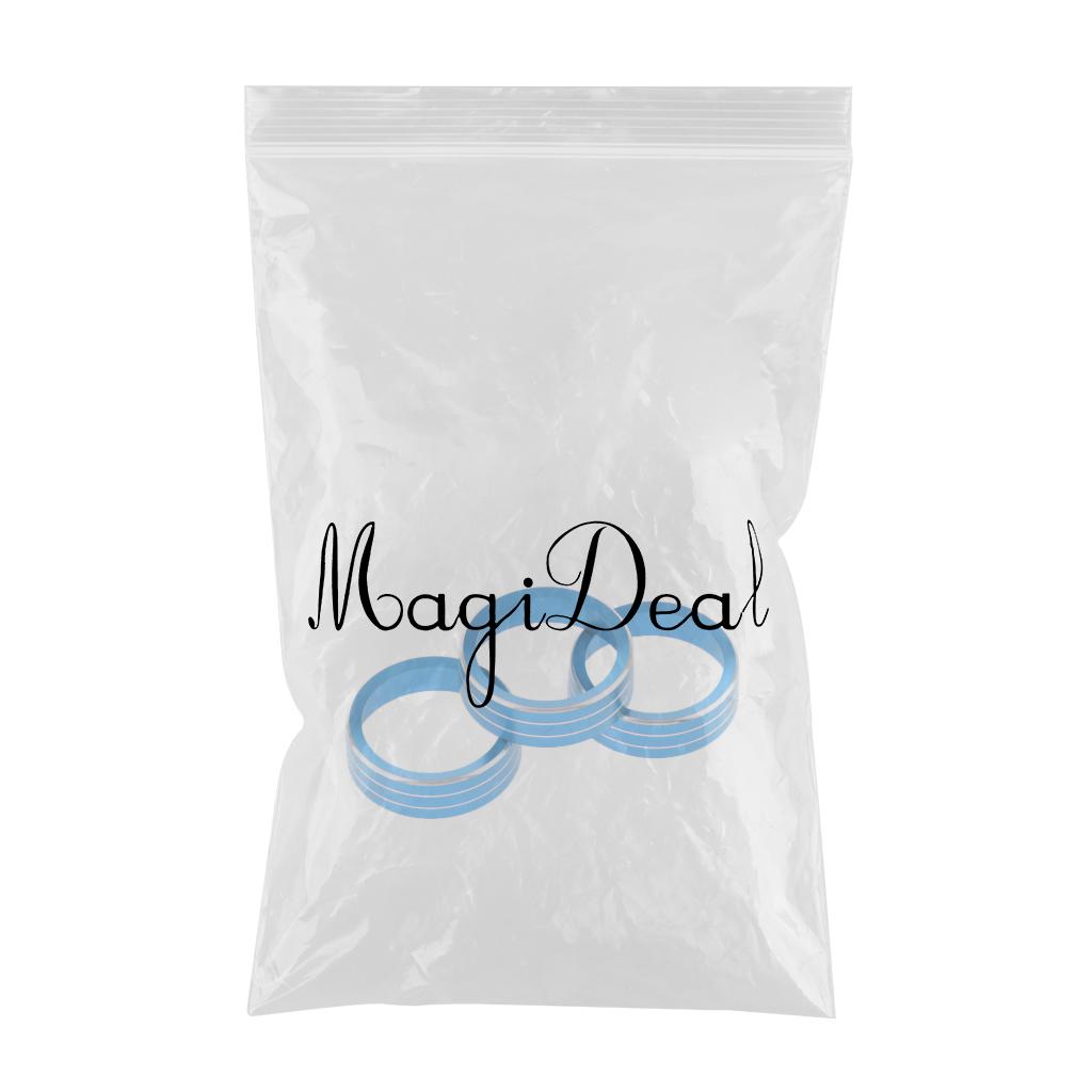 SKAIFALL® Car Air Conditioning Control Ring Knob Covers For Volkswagen Tiguan Blue - Image 5