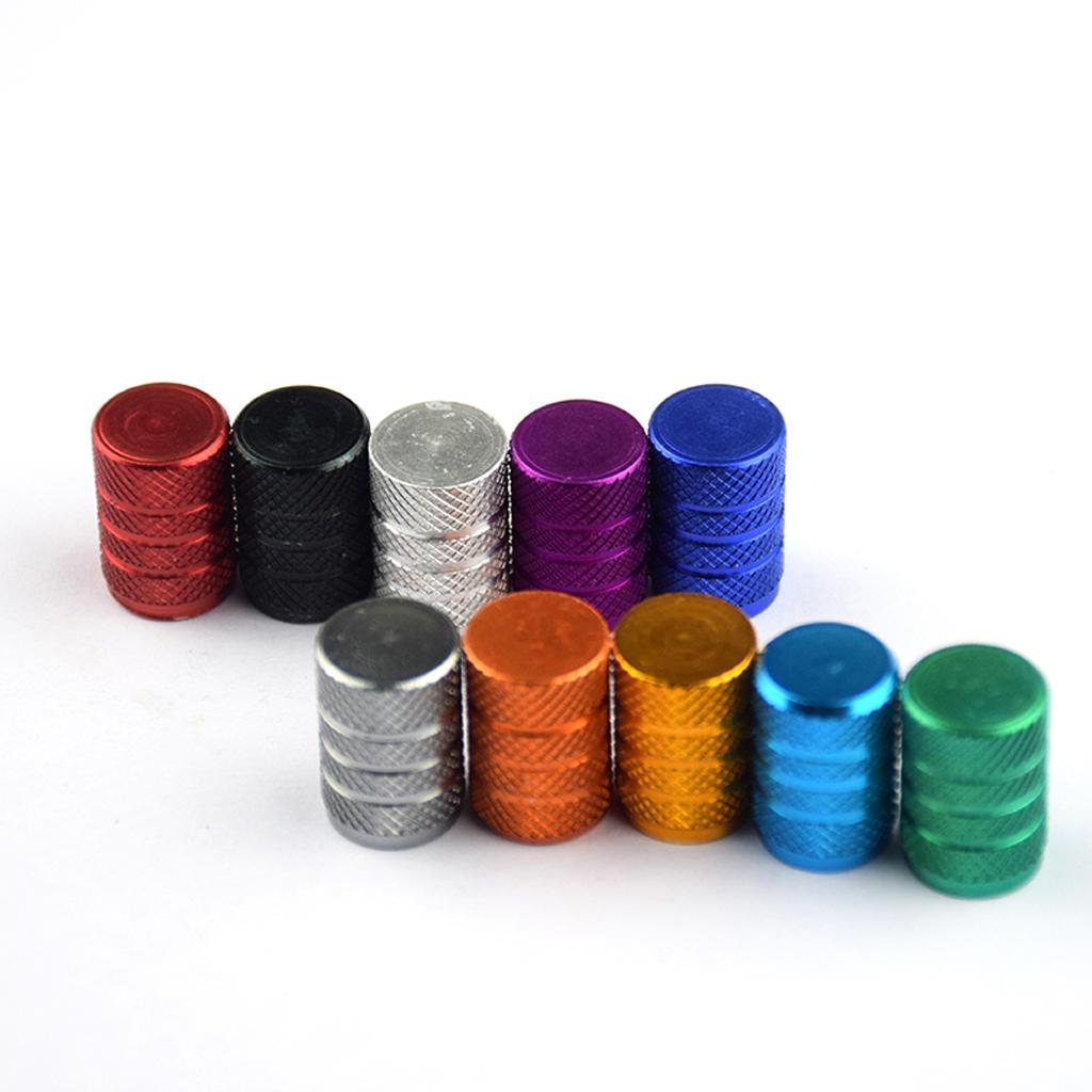 SKAIFALL® 4 Pack Car Bicycle Aluminum Wheel Tire Stem Valve Caps Dust Cover Black - Image 2