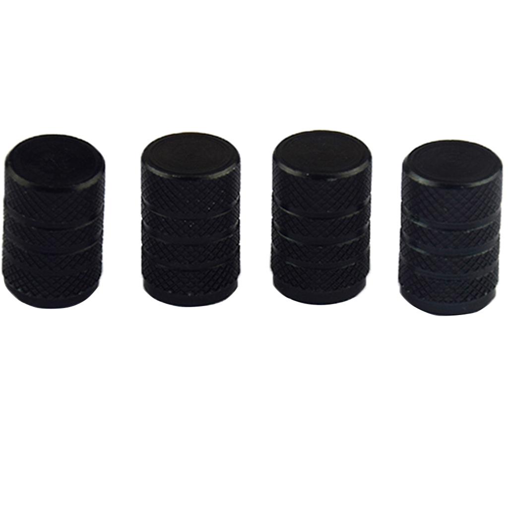 SKAIFALL® 4 Pack Car Bicycle Aluminum Wheel Tire Stem Valve Caps Dust Cover Black - Image 5