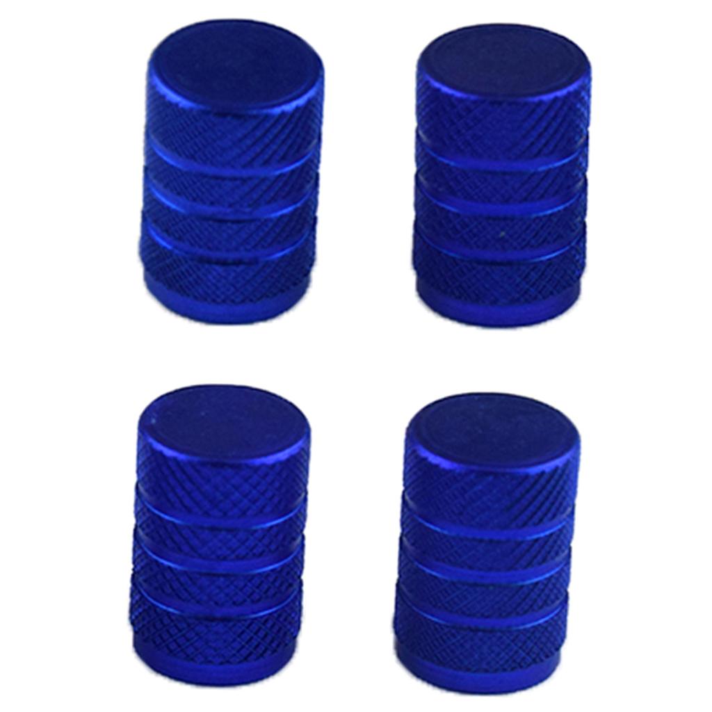 SKAIFALL® 4 Pack Car Bicycle Aluminum Wheel Tire Stem Valve Caps Dust Cover Dark Blue - Image 3