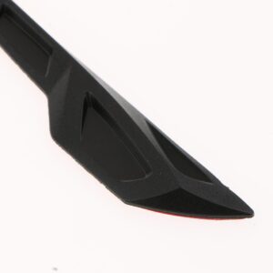 SKAIFALL® 8 Pieces Universal Rubber Front Bumper Splitter Fins Refit Trim Set Black