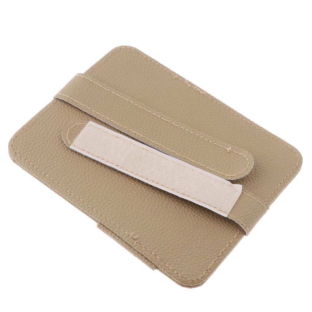SKAIFALL® Eye Frame Holder Car Sun Glasses Ticket Receipt Card Clip Storage Board Beige - Image 4