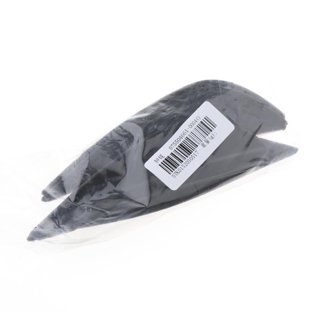 SKAIFALL® 4 Pieces Carbon Fiber Front Bumper Splitter Fins Trim Set Black General - Image 2