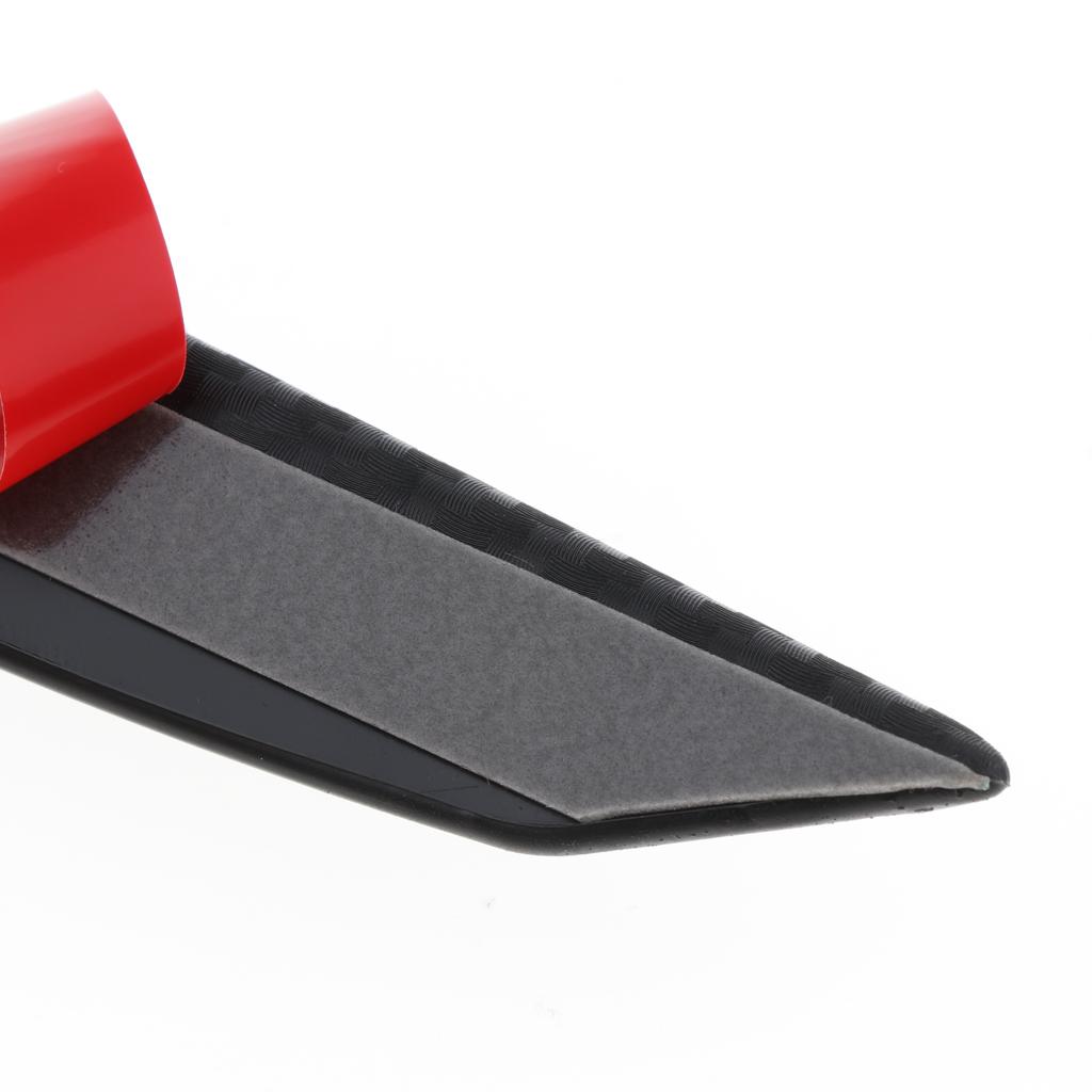 SKAIFALL® 4 Pieces Carbon Fiber Front Bumper Splitter Fins Trim Set Black General - Image 4