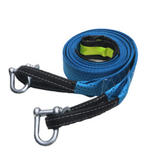 SKAIFALL® Car Towing Strap Tow Rope Car 3 Meters With Luminous U-Hook Blue