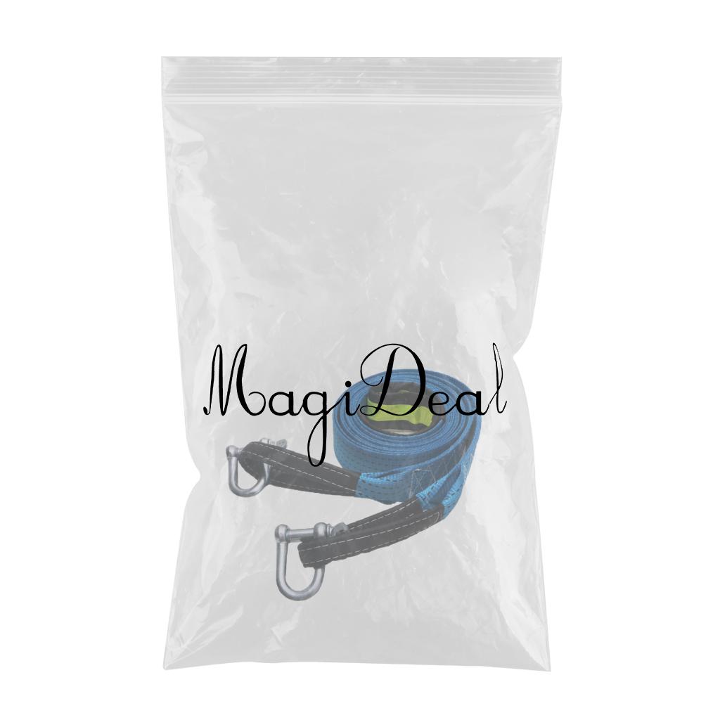 SKAIFALL® Car Towing Strap Tow Rope Car 3 Meters With Luminous U-Hook Blue - Image 5