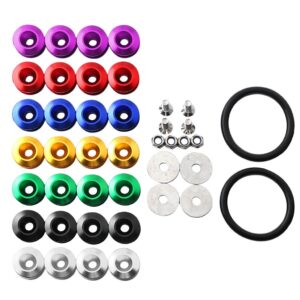 SKAIFALL® Quick Release Fasteners For Car Bumpers Trunk Fender Hatch Lids Kit Purple