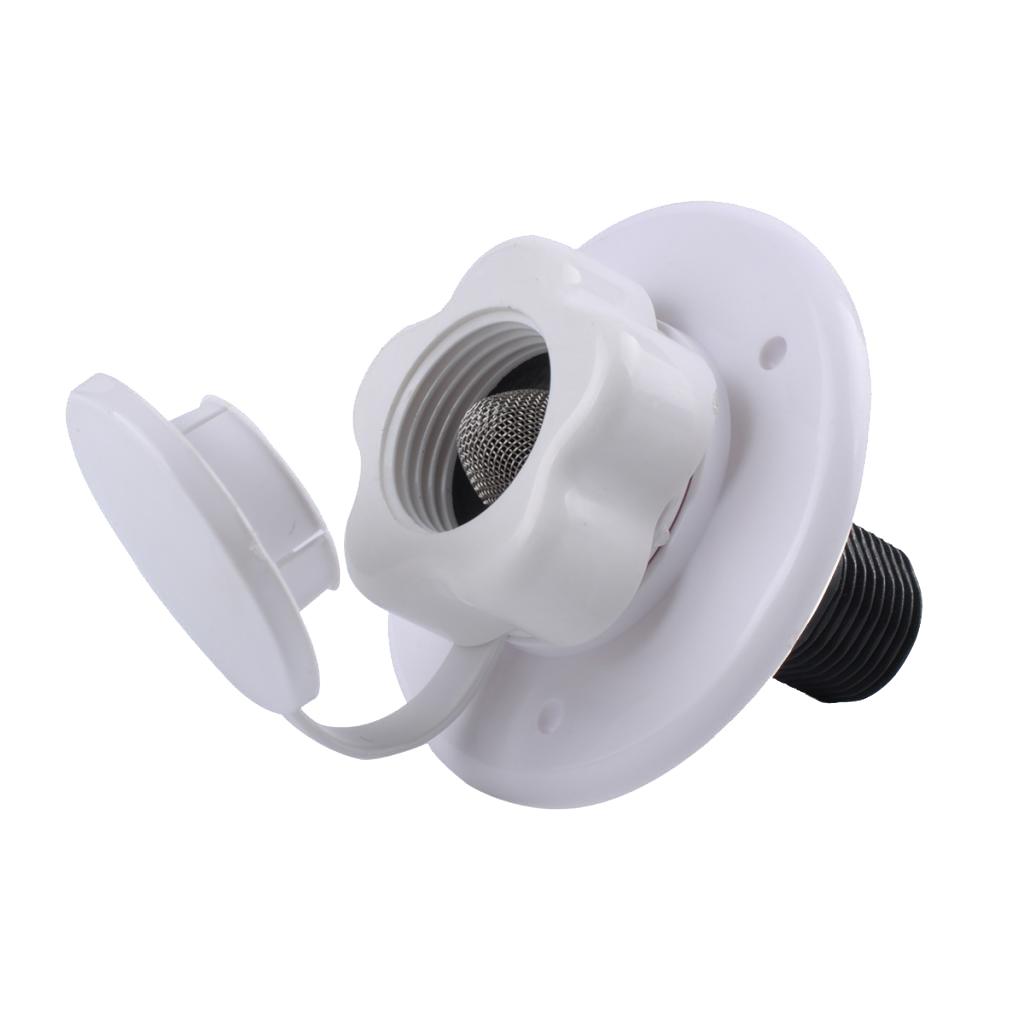 SKAIFALL® 19Mm White Round Gravity Fresh Water Filler Hatch Lockable Rv Motorhome Kits - Image 2