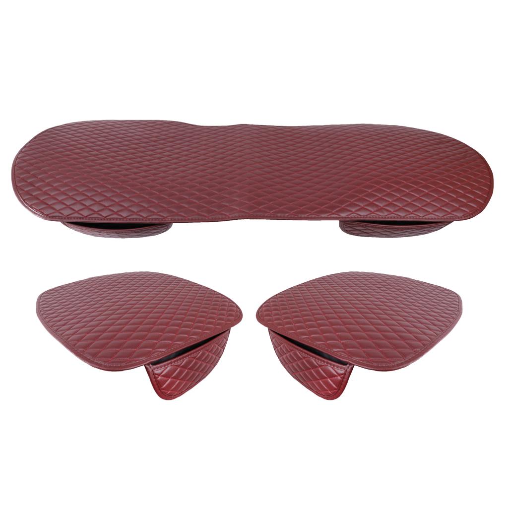 SKAIFALL® 1Set Breathable Car Seat Covers Pad Seats Cushion Luxurious Universal Red - Image 2