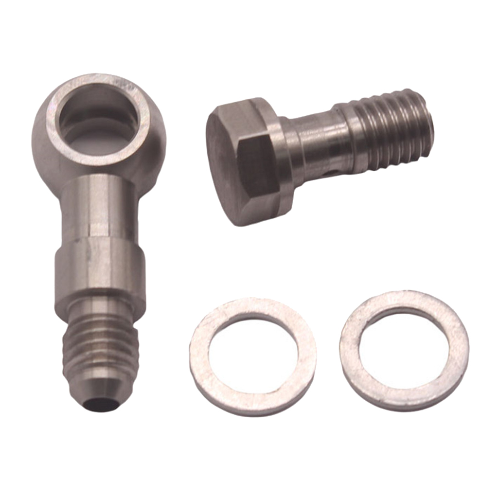SKAIFALL® Turbo Banjo Bolt Kit M10X1.5 Mm To 4An +1.8Mm Restrictor Oil Feed For Td04 - Image 2