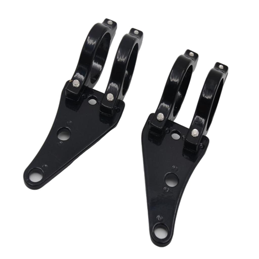SKAIFALL® Black Headlight Bracket Clamps For Cruisers Motorcycle 41Mm Fork Tube - Image 2