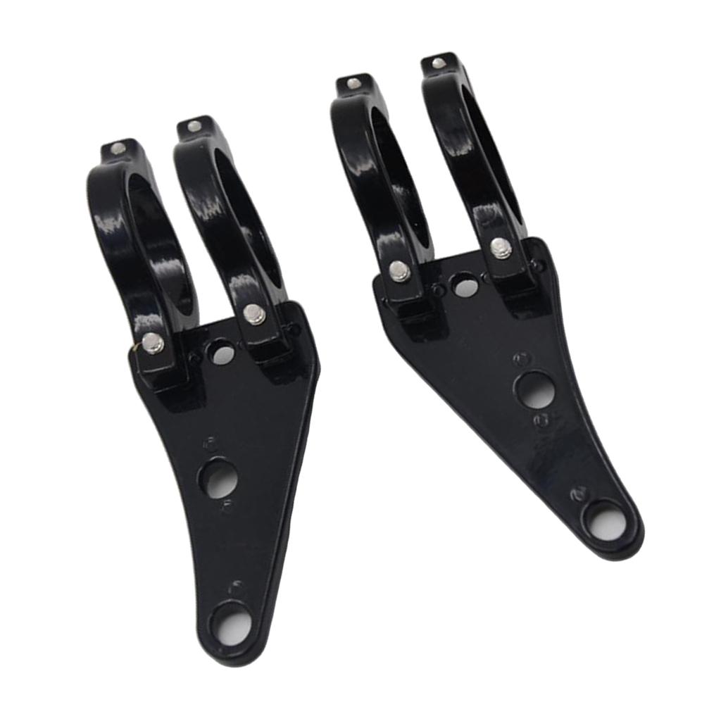 SKAIFALL® Black Headlight Bracket Clamps For Cruisers Motorcycle 41Mm Fork Tube - Image 3