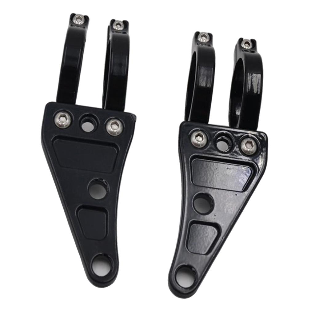 SKAIFALL® Black Headlight Bracket Clamps For Cruisers Motorcycle 41Mm Fork Tube - Image 4