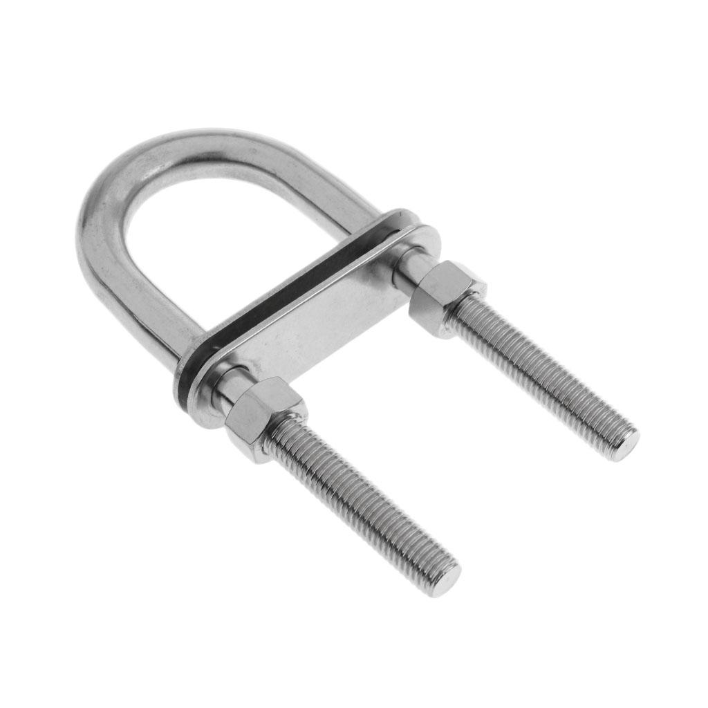 SKAIFALL® Bow/Stern Eye U-Bolt 304 Stainless Steel Boat/Marine Rigging M8X120