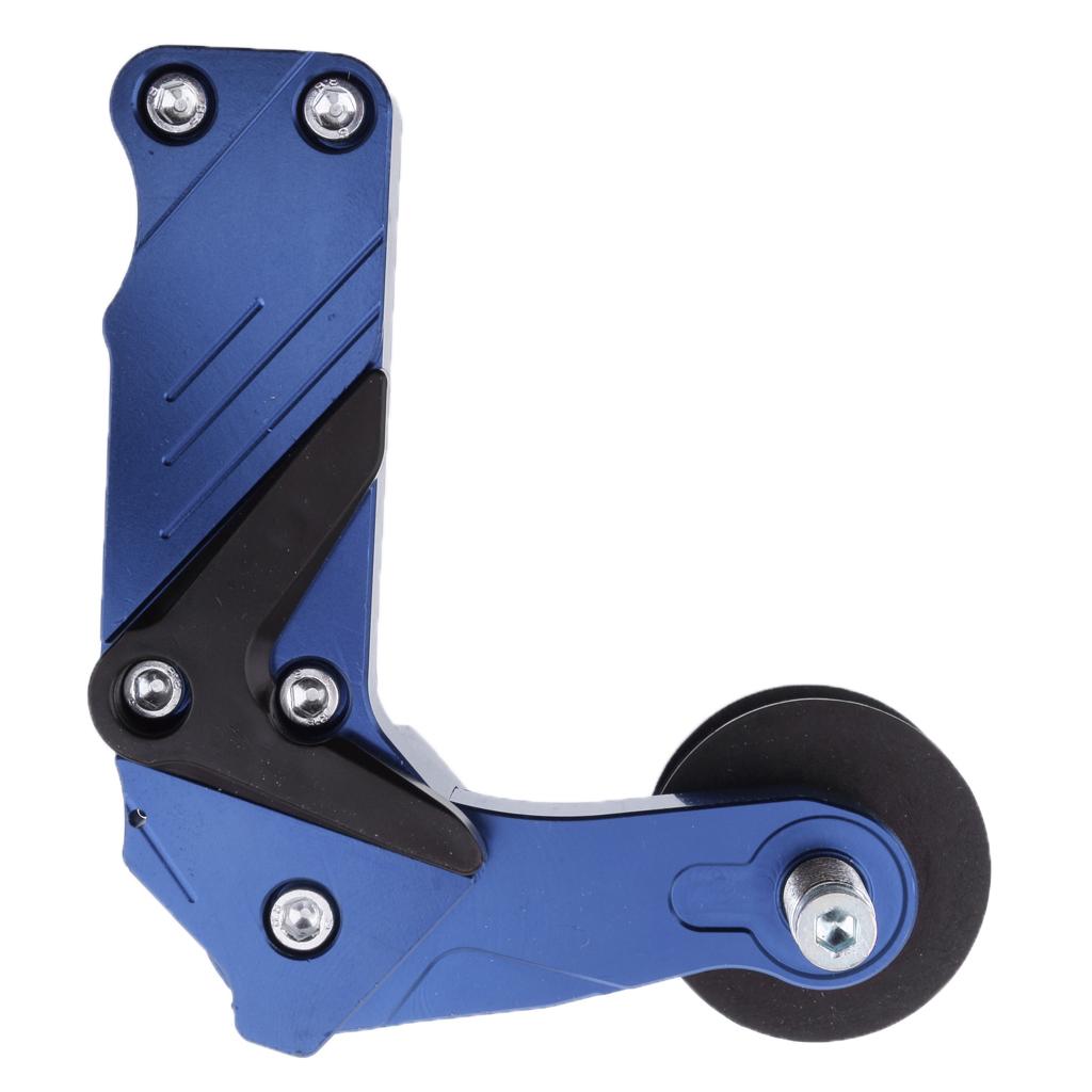 SKAIFALL® Universal Aluminum Chain Roller Tensioner Adjuster For Motorcycle Blue - Image 3