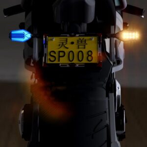 SKAIFALL® Motorcycle Bikes Turn Signals Drl Turn Lights Led Daytime Running Lamp Blue