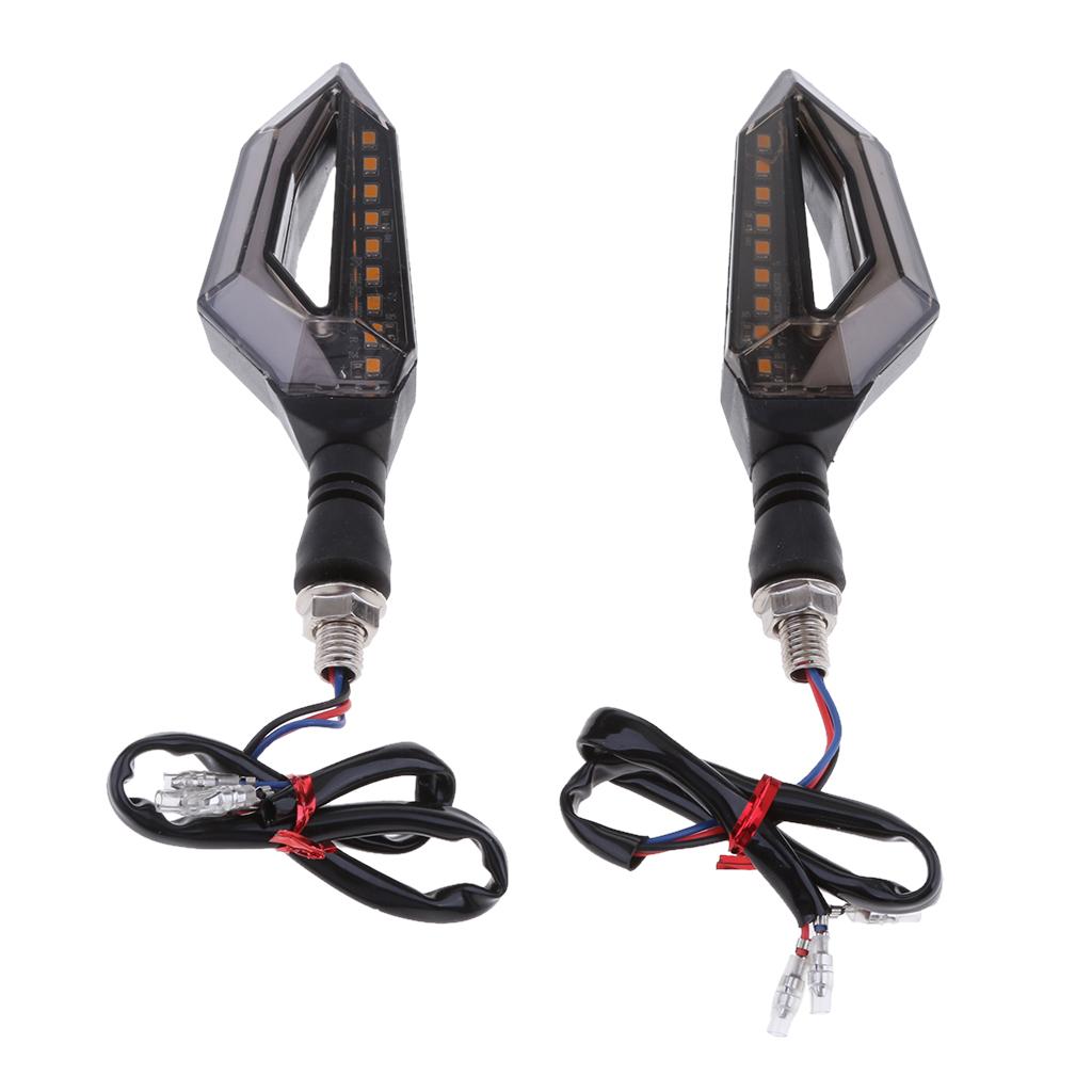 SKAIFALL® 1 Pair Motorcycle Motorbike Led Turn Signal Indicator Light Type 4 - Image 2