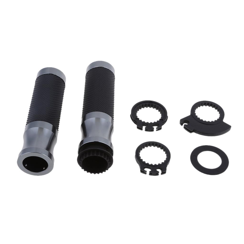 SKAIFALL® 7/8 22Mm Cnc Aluminum Motorcycle Throttle Control Handlebar Grips Titanium" - Image 4