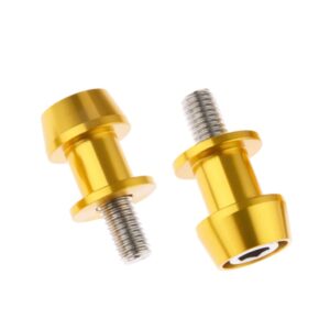 SKAIFALL® 2Pcs 8Mm Universal Motorcycle Cnc Swing Arm Slider Spools Gold