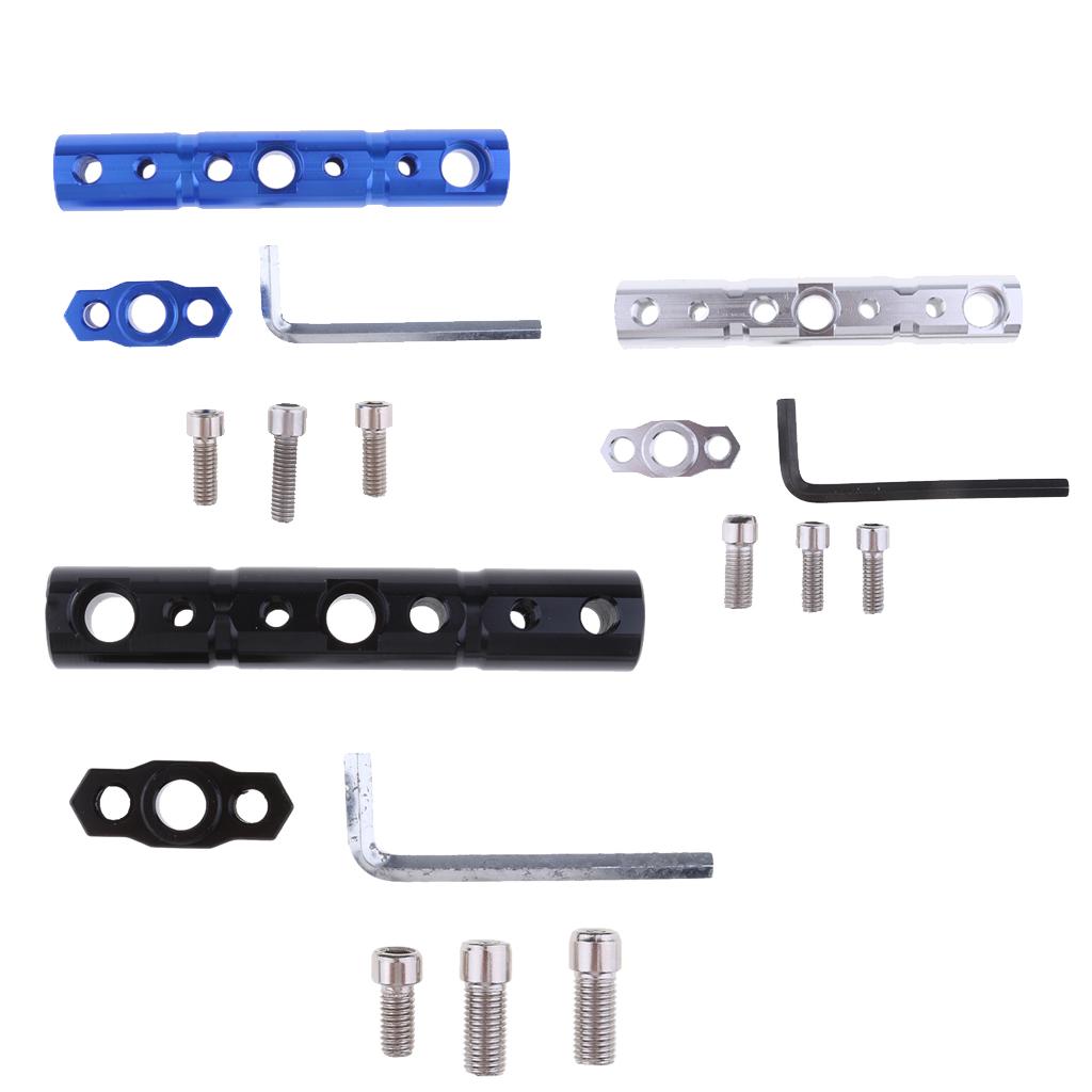 SKAIFALL® Motorcycle Handlebar Lamp Bracket Rearview Mirror Extended Bracket Black