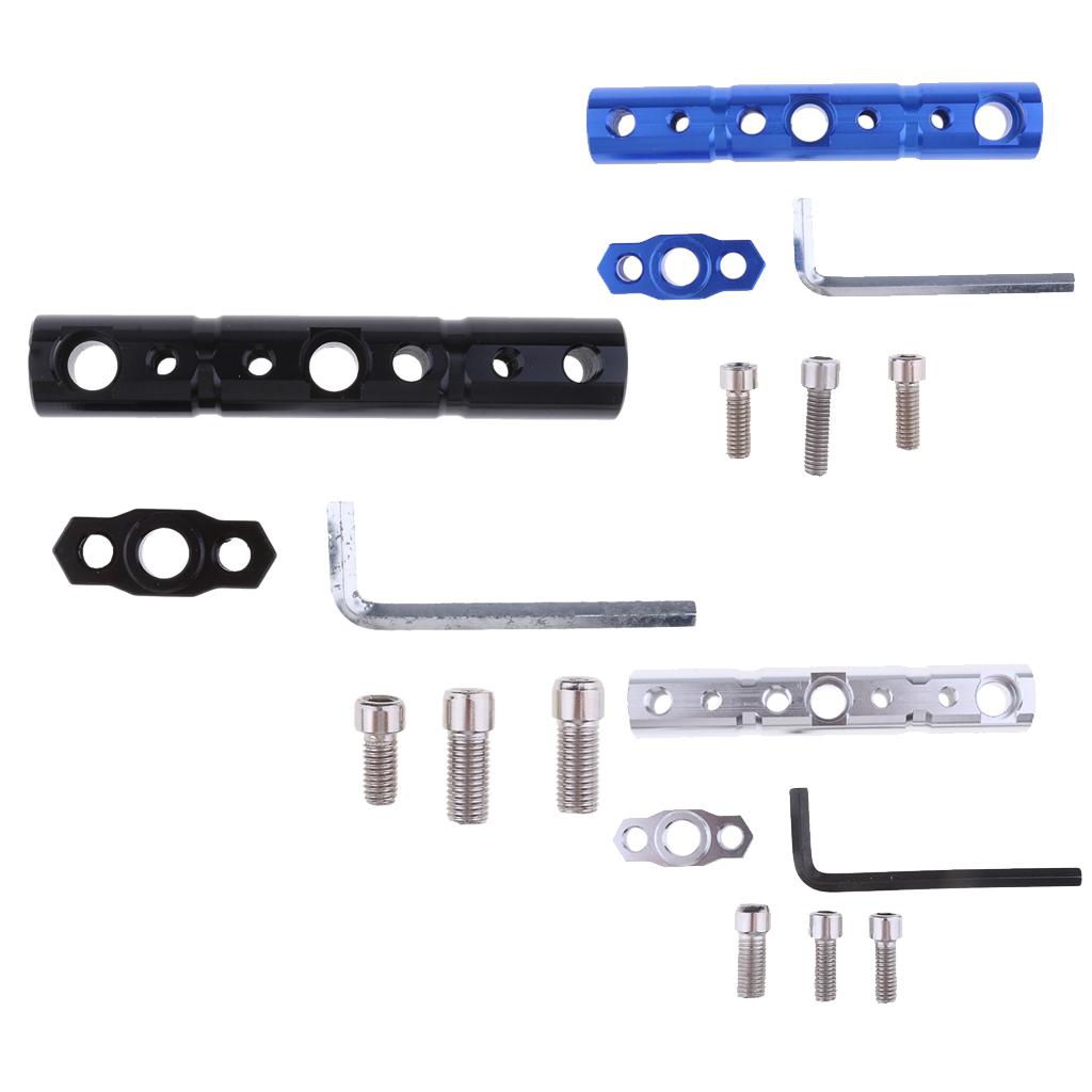 SKAIFALL® Motorcycle Handlebar Lamp Bracket Rearview Mirror Extended Bracket Black - Image 5