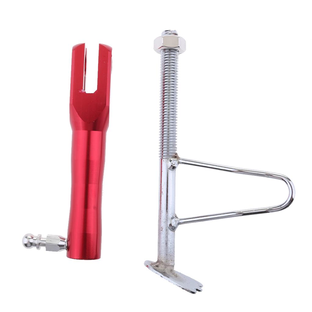 SKAIFALL® Motorcycle Universal Side Kickstand Parking Racks Scooter Support Foot Red - Image 3