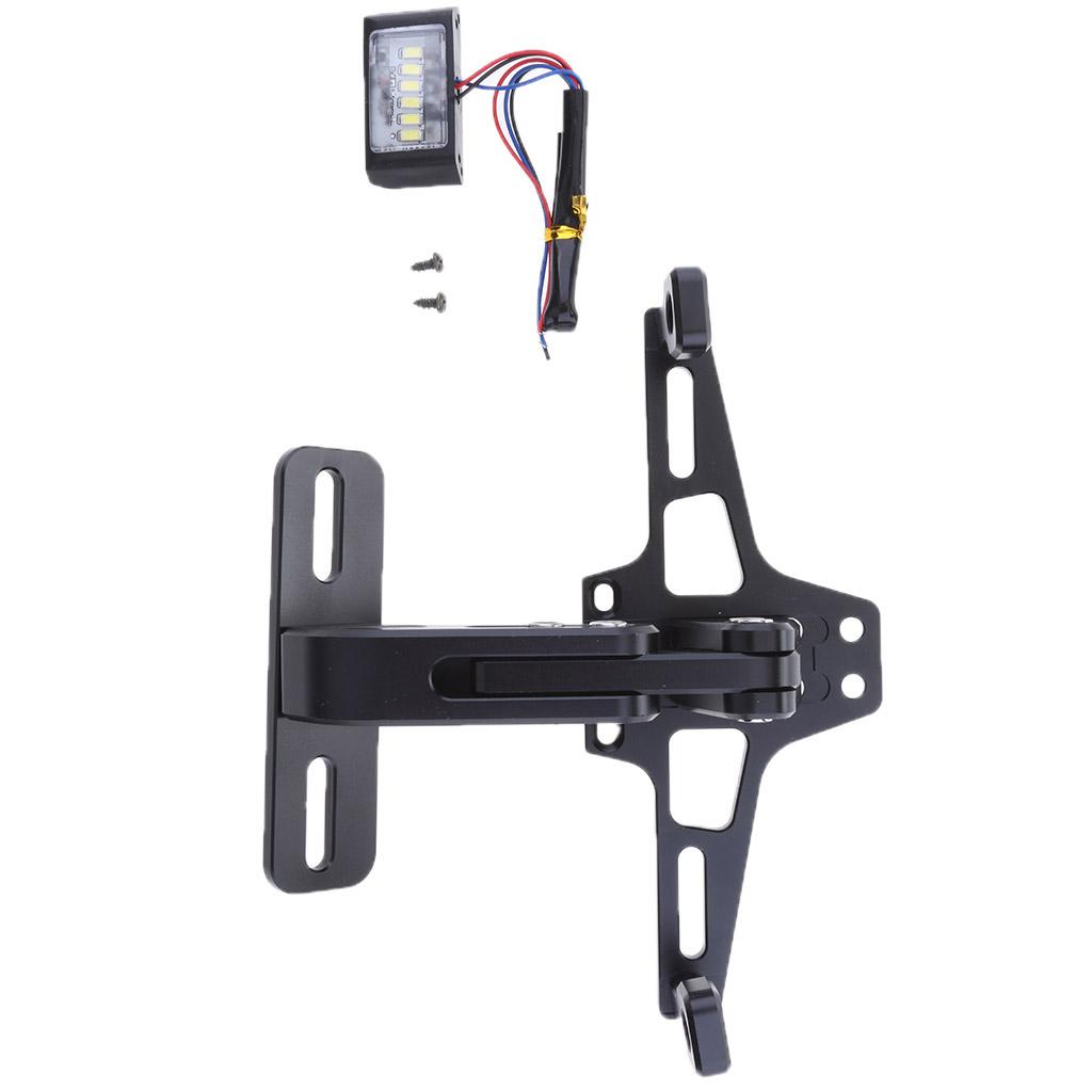 SKAIFALL® Cnc Adjustable License Plate Bracket Fender Eliminator Universal Black - Image 4