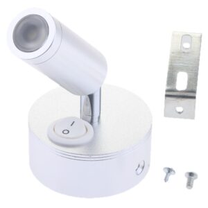 SKAIFALL® 12V 3W Adjustable Led Bedside Reading Light Wall Mount Lamp 6000K Silver
