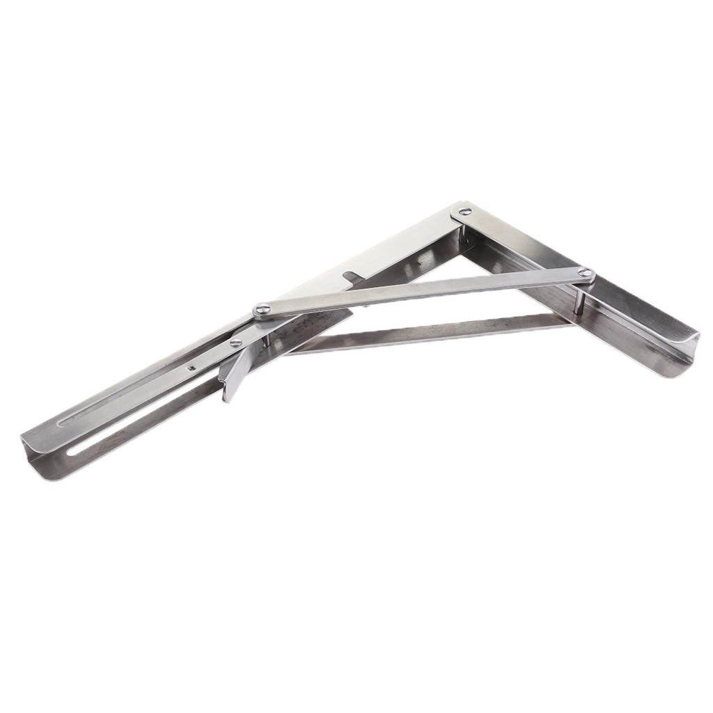 SKAIFALL® Lightweight 304 Stainless Steel Folding Boat Bench Shelf Table Bracket 12In - Image 4