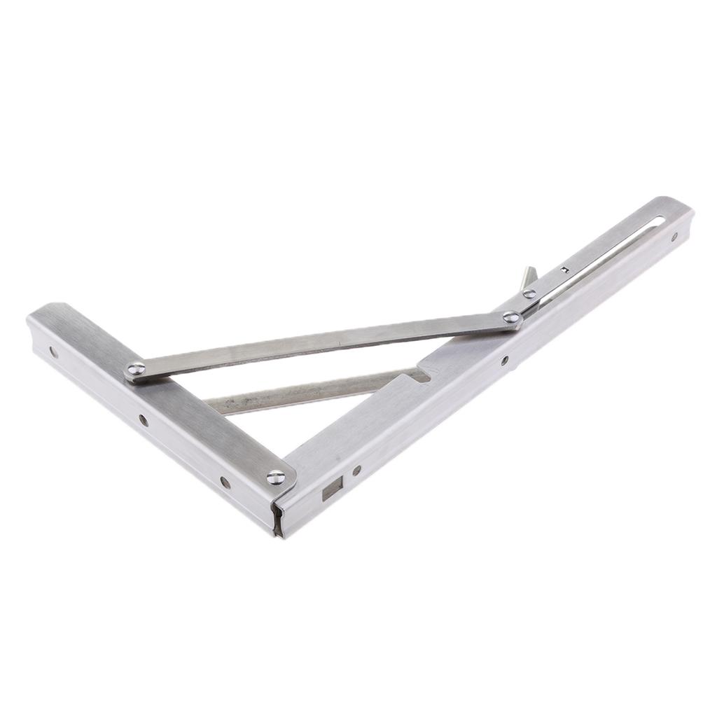 SKAIFALL® Lightweight 304 Stainless Steel Folding Boat Bench Shelf Table Bracket 12In - Image 5