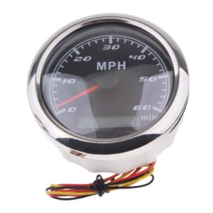 SKAIFALL® Marine Car Digital Gps Speedometer Gauge 0-60 Mhp 85Mm 316L Chrome
