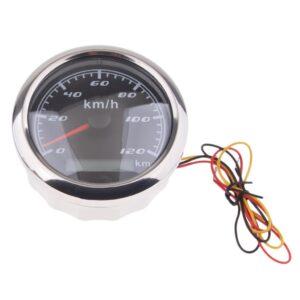 SKAIFALL® Marine Car Digital Gps Speedometer Gauge 0-120 Km/H 85Mm 316L Black