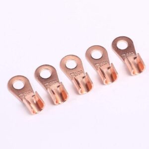 SKAIFALL® Open Barrel Wire Crimp Connector Copper Ring Lug Terminals Assortment Kit