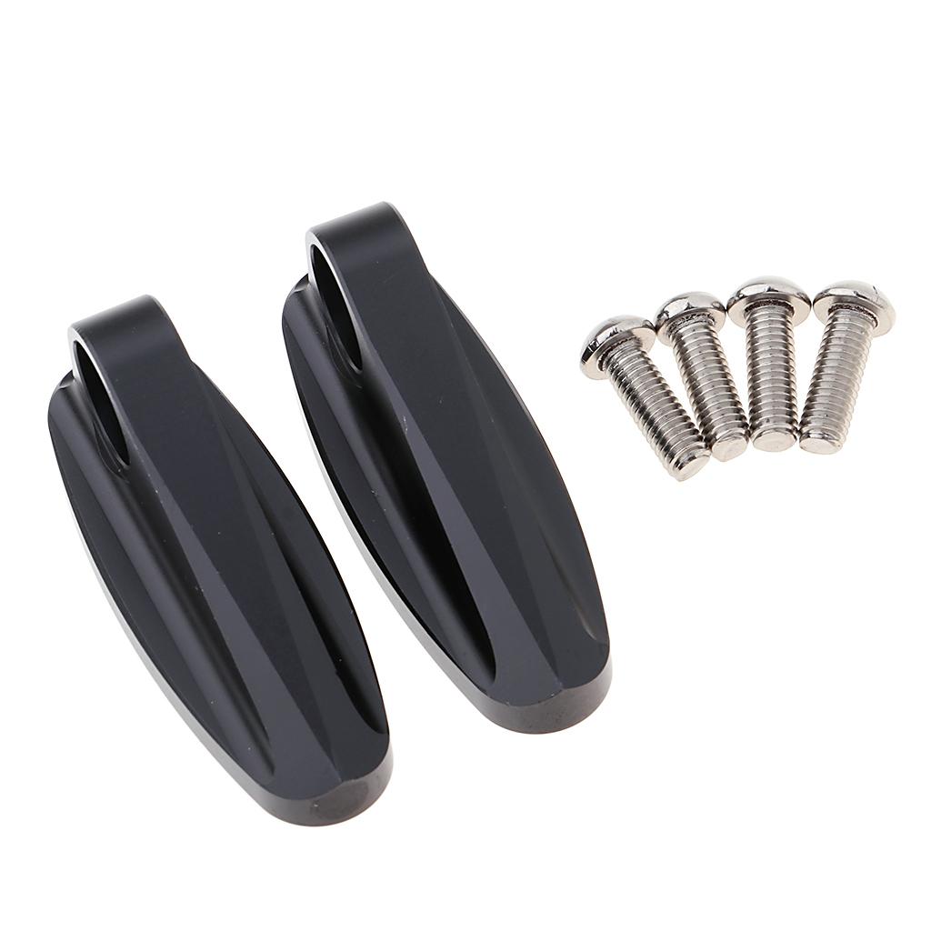 SKAIFALL® Universal Motorcycle Rearview Mirror Mount Extender Bracket Adapter Black - Image 3