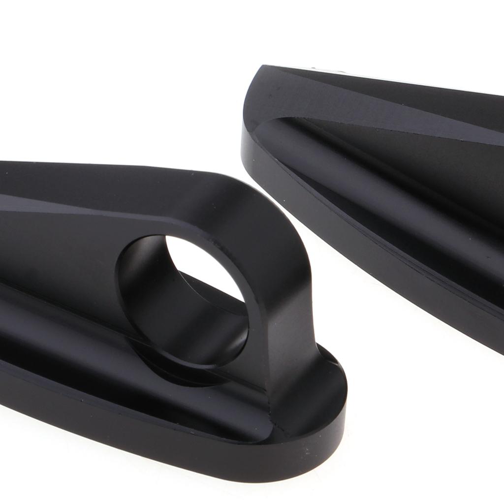 SKAIFALL® Universal Motorcycle Rearview Mirror Mount Extender Bracket Adapter Black - Image 4