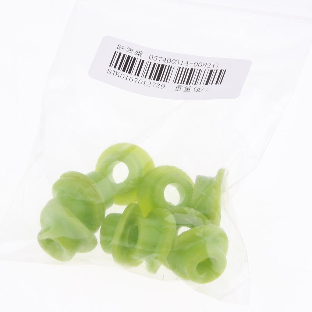 SKAIFALL® 10Pcs Air Valve Stem Mud Guard Silicone Rubber Cap Universal Green