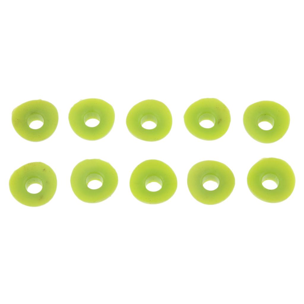SKAIFALL® 10Pcs Air Valve Stem Mud Guard Silicone Rubber Cap Universal Green - Image 2