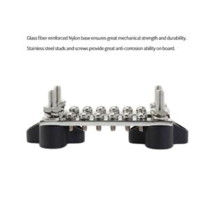 SKAIFALL® Dual 6 Way Bus Bar 48V Electrical Terminal Junction Box Distribution Block