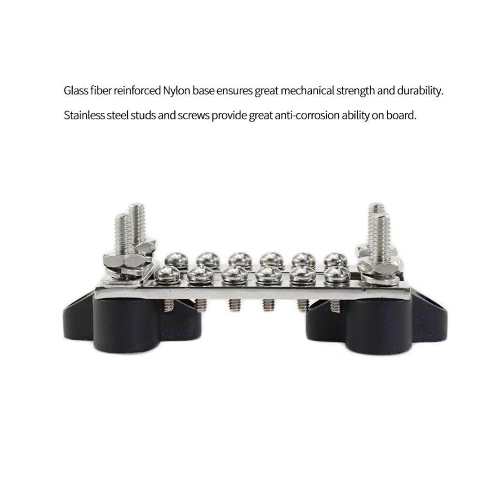 SKAIFALL® Dual 6 Way Bus Bar 48V Electrical Terminal Junction Box Distribution Block