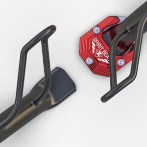 SKAIFALL® Motorcycle Kickstand Side Stand Extension Foot Plate Pad For 150Nk Red