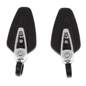 SKAIFALL® Universal Motorcycle Side View Mirrors Set For 18-24Mm Handlebar Black